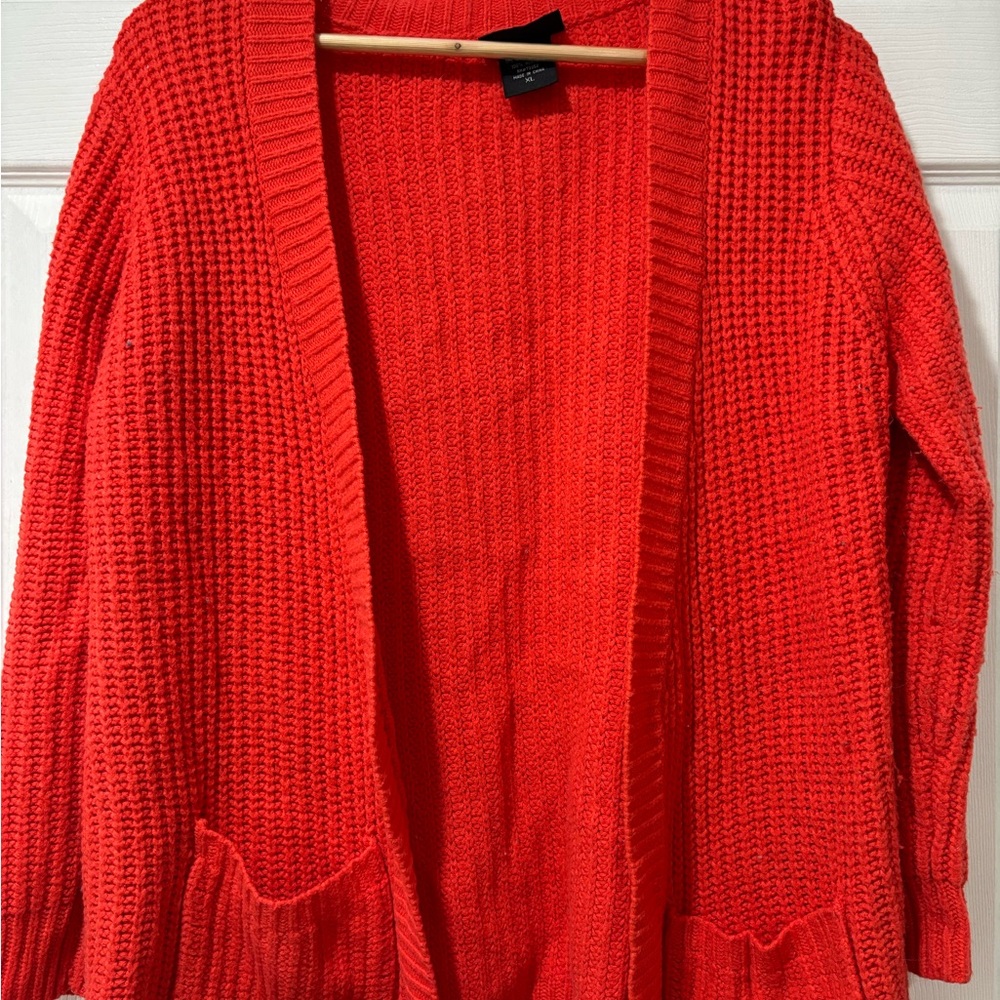 It's Our Time Vibrant Red Cardigan